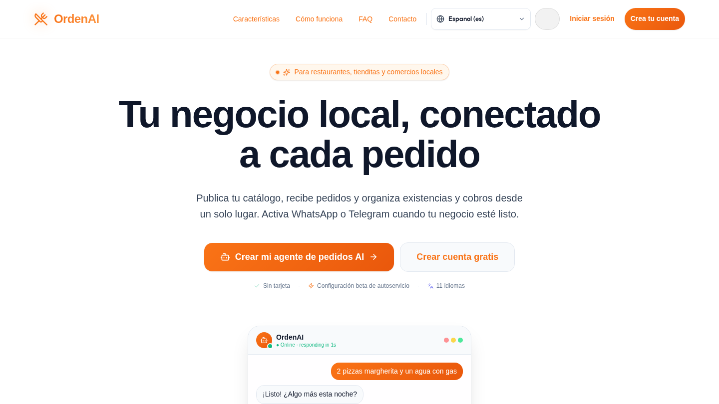 OrdenAI — 03 · Restaurantes
